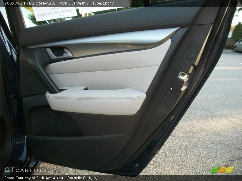 Royal Blue Pearl / Taupe/Ebony 2009 Acura TL 3.7 SH-AWD
