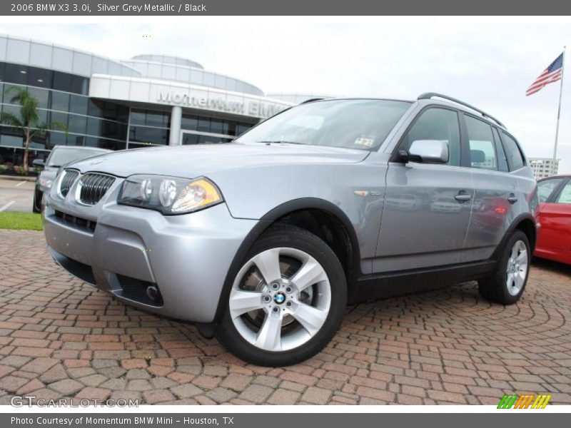 Silver Grey Metallic / Black 2006 BMW X3 3.0i