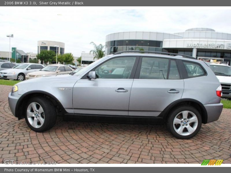Silver Grey Metallic / Black 2006 BMW X3 3.0i