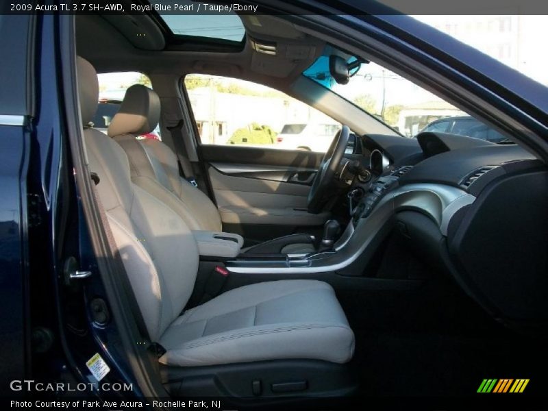 Royal Blue Pearl / Taupe/Ebony 2009 Acura TL 3.7 SH-AWD