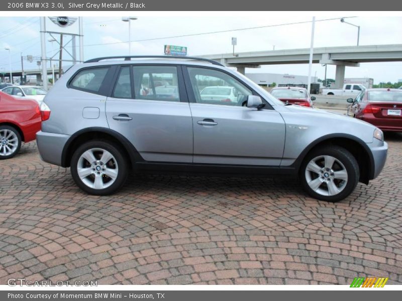 Silver Grey Metallic / Black 2006 BMW X3 3.0i
