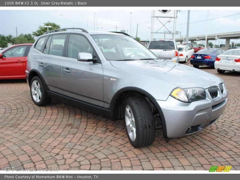 Silver Grey Metallic / Black 2006 BMW X3 3.0i