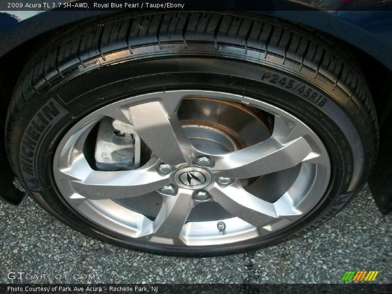 Royal Blue Pearl / Taupe/Ebony 2009 Acura TL 3.7 SH-AWD