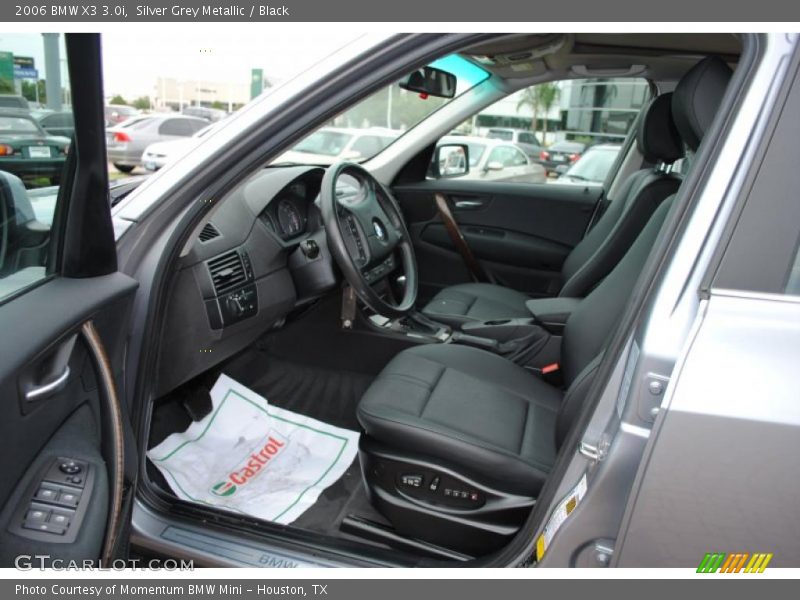 Silver Grey Metallic / Black 2006 BMW X3 3.0i