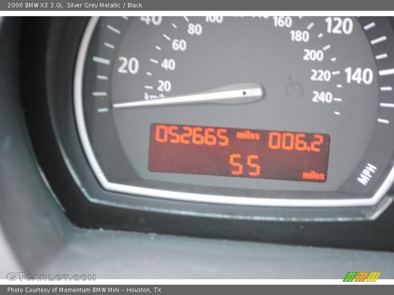 Silver Grey Metallic / Black 2006 BMW X3 3.0i