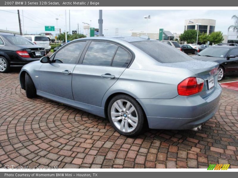 Arctic Metallic / Beige 2007 BMW 3 Series 328i Sedan