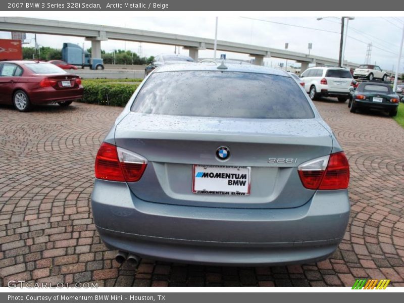 Arctic Metallic / Beige 2007 BMW 3 Series 328i Sedan