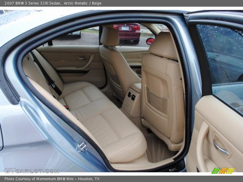 Arctic Metallic / Beige 2007 BMW 3 Series 328i Sedan