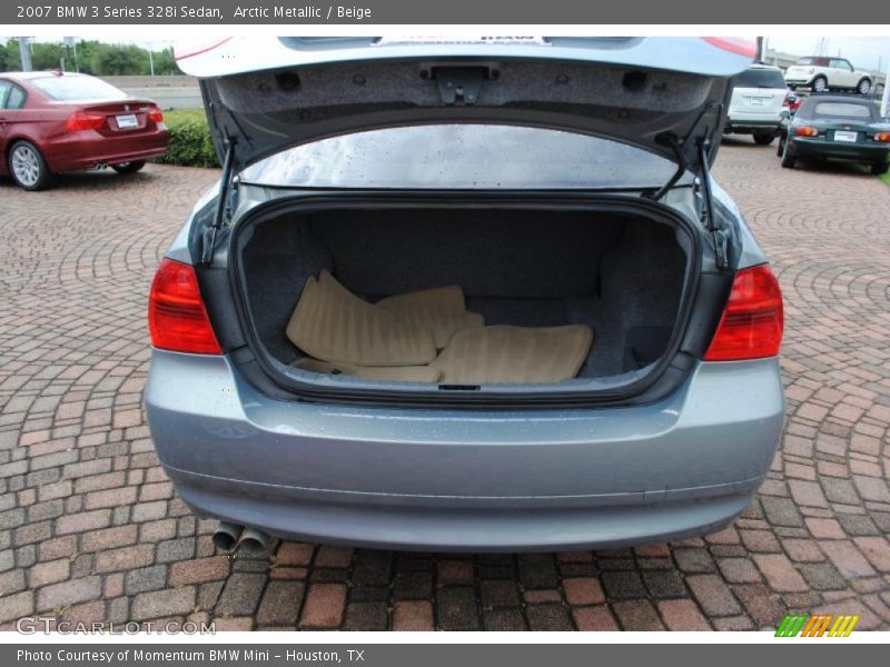 Arctic Metallic / Beige 2007 BMW 3 Series 328i Sedan