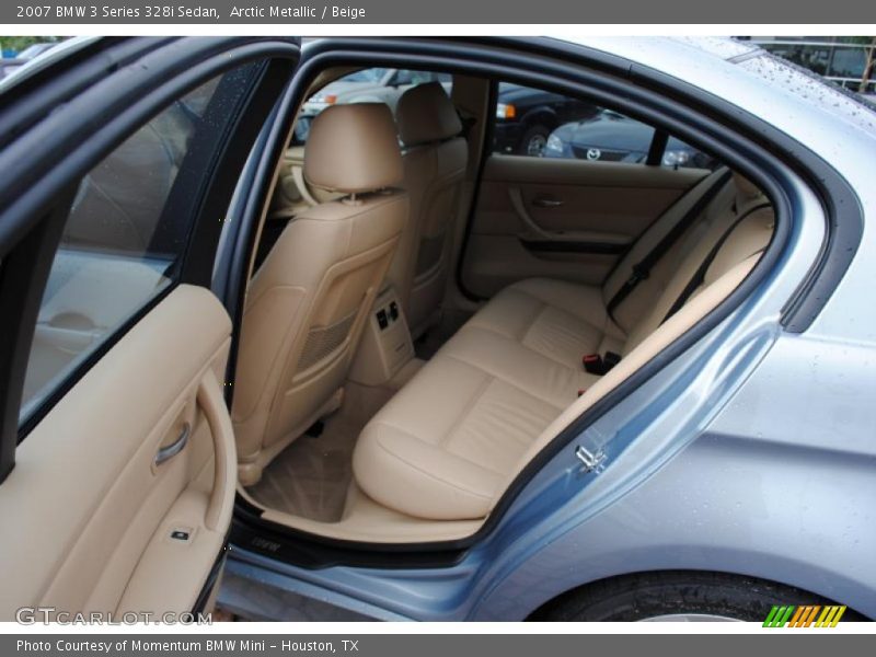 Arctic Metallic / Beige 2007 BMW 3 Series 328i Sedan