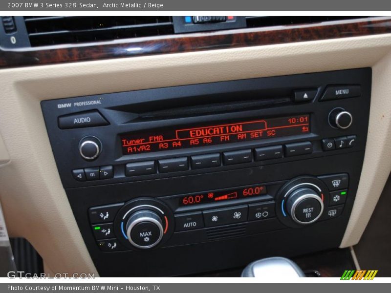 Arctic Metallic / Beige 2007 BMW 3 Series 328i Sedan