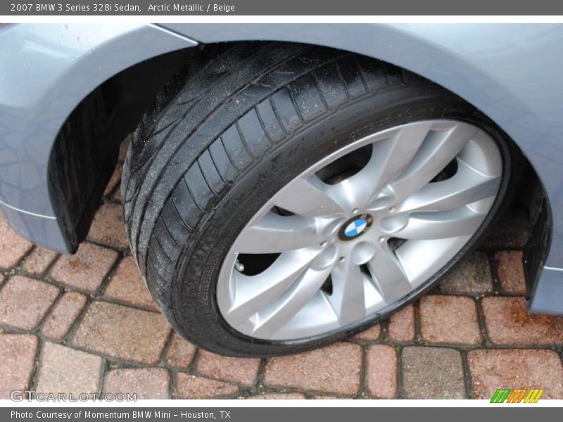 Arctic Metallic / Beige 2007 BMW 3 Series 328i Sedan