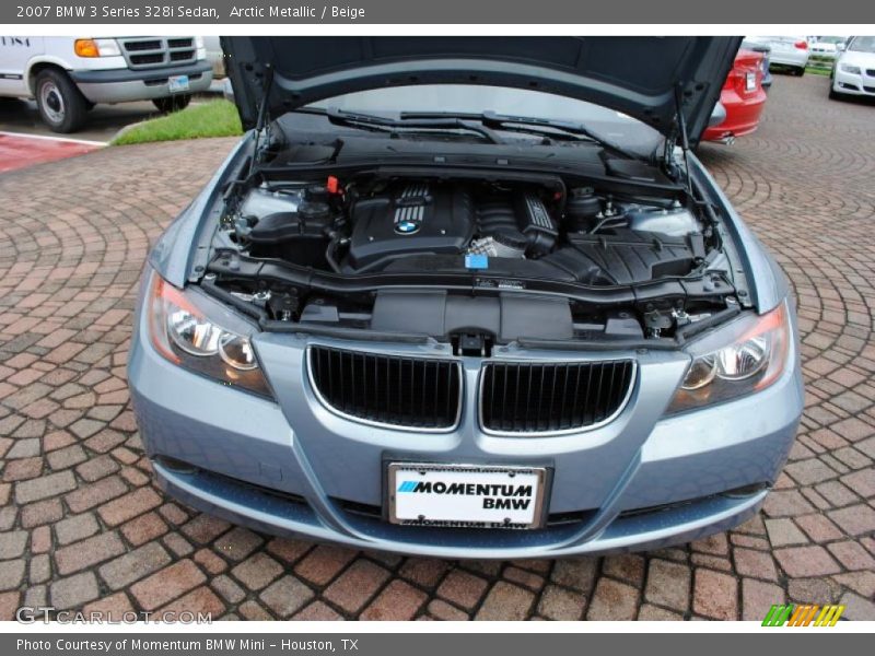 Arctic Metallic / Beige 2007 BMW 3 Series 328i Sedan