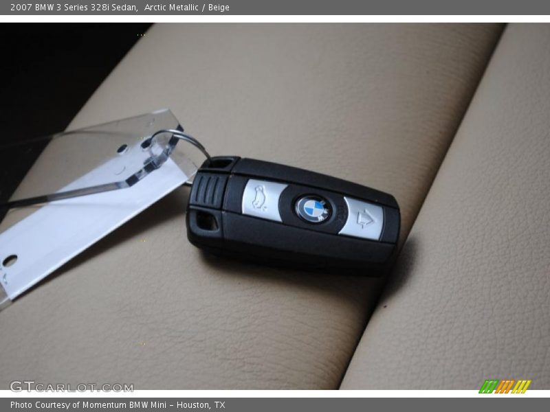 Arctic Metallic / Beige 2007 BMW 3 Series 328i Sedan