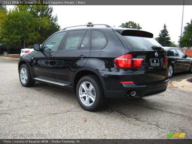 Black Sapphire Metallic / Black 2011 BMW X5 xDrive 35d