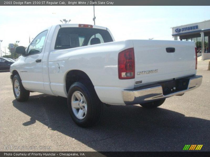 Bright White / Dark Slate Gray 2003 Dodge Ram 1500 ST Regular Cab