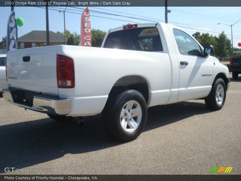 Bright White / Dark Slate Gray 2003 Dodge Ram 1500 ST Regular Cab