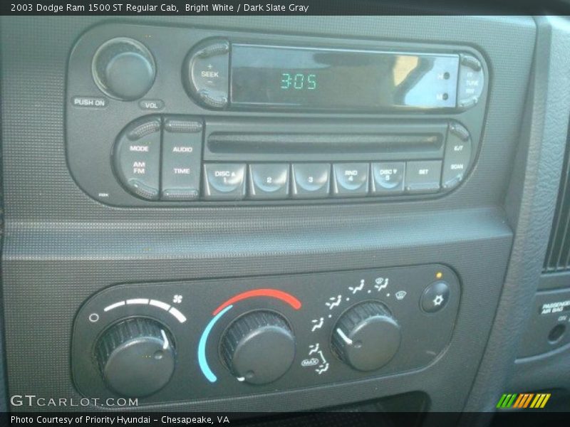 Bright White / Dark Slate Gray 2003 Dodge Ram 1500 ST Regular Cab