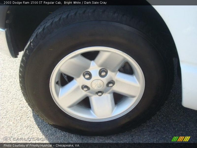 Bright White / Dark Slate Gray 2003 Dodge Ram 1500 ST Regular Cab