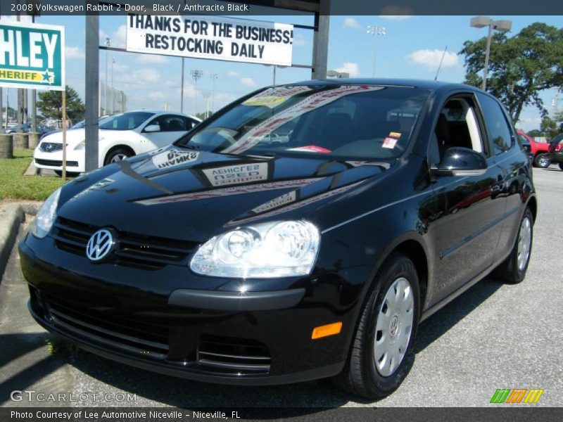Black / Anthracite Black 2008 Volkswagen Rabbit 2 Door