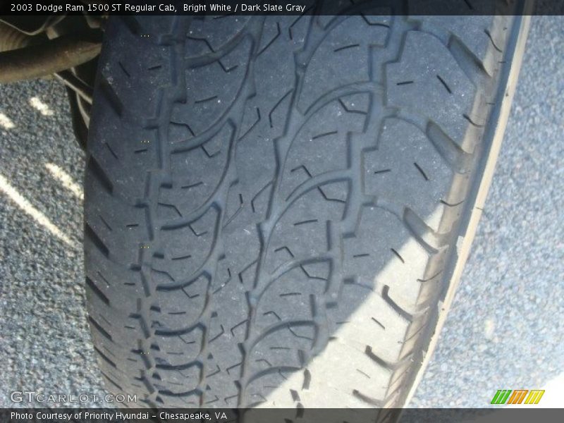 Bright White / Dark Slate Gray 2003 Dodge Ram 1500 ST Regular Cab