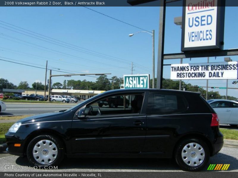 Black / Anthracite Black 2008 Volkswagen Rabbit 2 Door