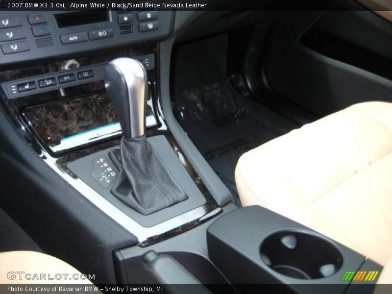 Alpine White / Black/Sand Beige Nevada Leather 2007 BMW X3 3.0si
