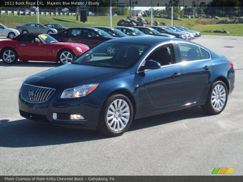 Majestic Blue Metallic / Ebony 2011 Buick Regal CXL