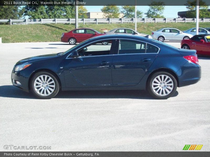Majestic Blue Metallic / Ebony 2011 Buick Regal CXL