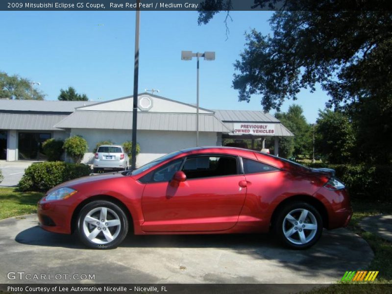Rave Red Pearl / Medium Gray 2009 Mitsubishi Eclipse GS Coupe