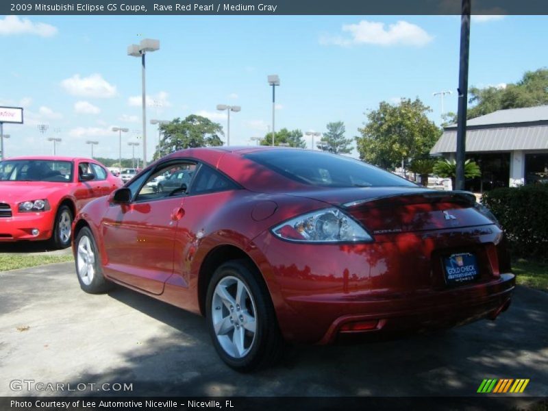 Rave Red Pearl / Medium Gray 2009 Mitsubishi Eclipse GS Coupe
