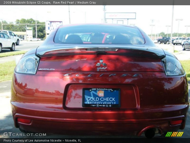 Rave Red Pearl / Medium Gray 2009 Mitsubishi Eclipse GS Coupe