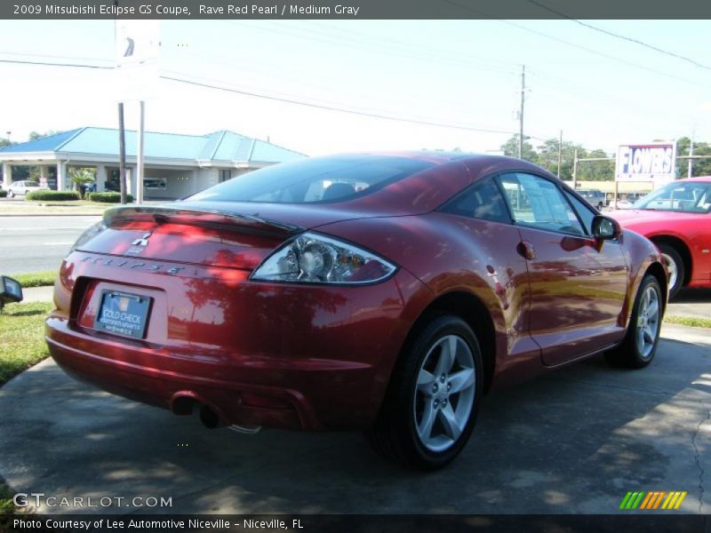 Rave Red Pearl / Medium Gray 2009 Mitsubishi Eclipse GS Coupe