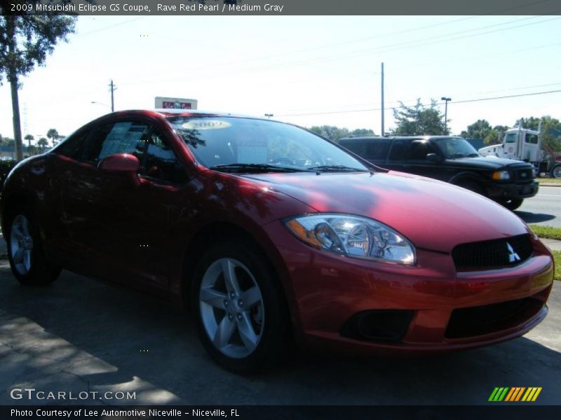 Rave Red Pearl / Medium Gray 2009 Mitsubishi Eclipse GS Coupe