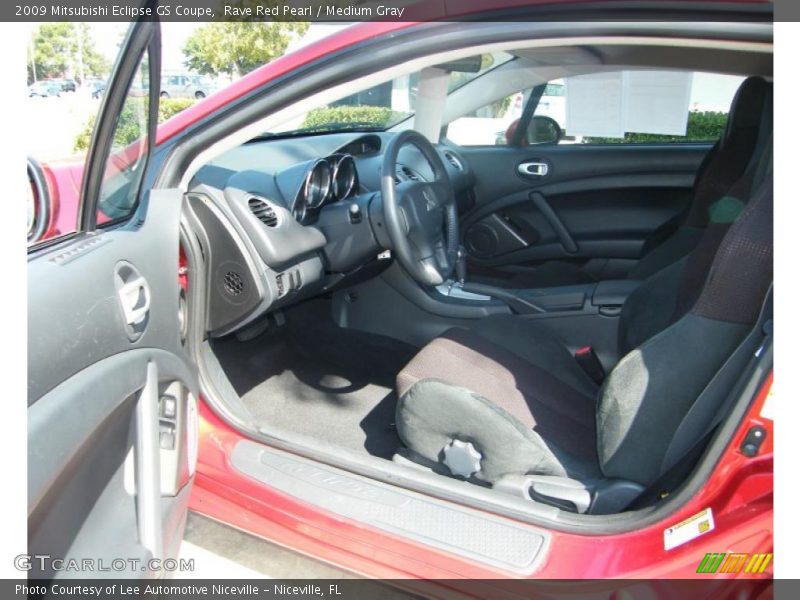 Rave Red Pearl / Medium Gray 2009 Mitsubishi Eclipse GS Coupe