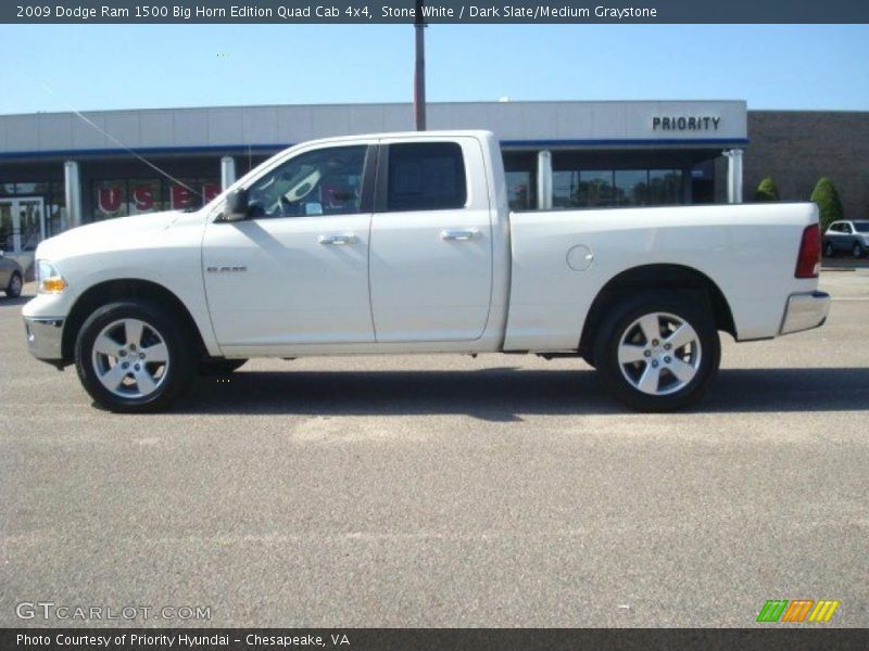 Stone White / Dark Slate/Medium Graystone 2009 Dodge Ram 1500 Big Horn Edition Quad Cab 4x4