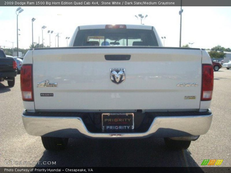 Stone White / Dark Slate/Medium Graystone 2009 Dodge Ram 1500 Big Horn Edition Quad Cab 4x4