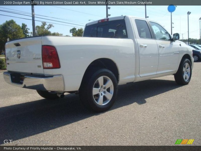Stone White / Dark Slate/Medium Graystone 2009 Dodge Ram 1500 Big Horn Edition Quad Cab 4x4