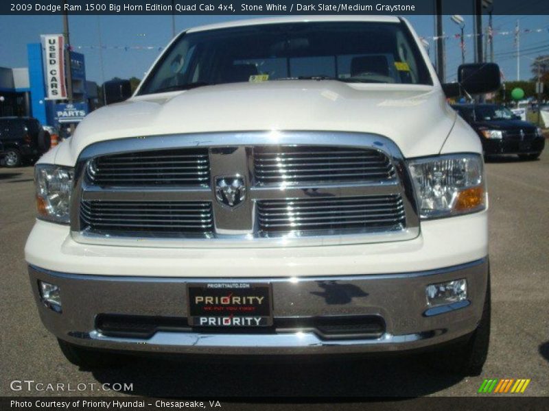 Stone White / Dark Slate/Medium Graystone 2009 Dodge Ram 1500 Big Horn Edition Quad Cab 4x4