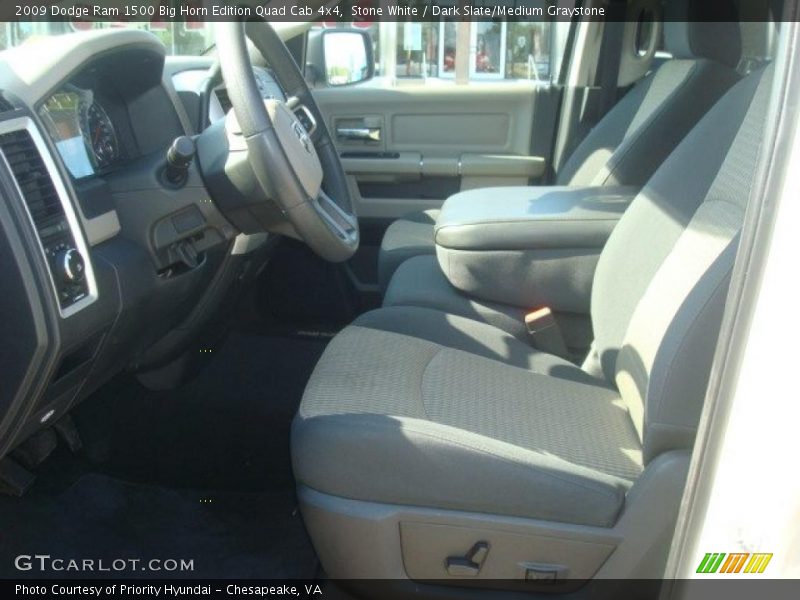 Stone White / Dark Slate/Medium Graystone 2009 Dodge Ram 1500 Big Horn Edition Quad Cab 4x4
