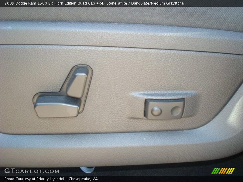 Stone White / Dark Slate/Medium Graystone 2009 Dodge Ram 1500 Big Horn Edition Quad Cab 4x4