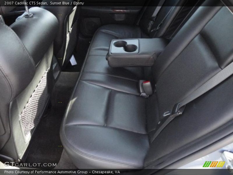 Sunset Blue / Ebony 2007 Cadillac CTS Sedan