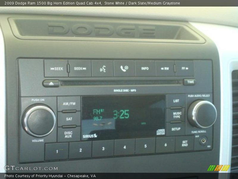 Stone White / Dark Slate/Medium Graystone 2009 Dodge Ram 1500 Big Horn Edition Quad Cab 4x4