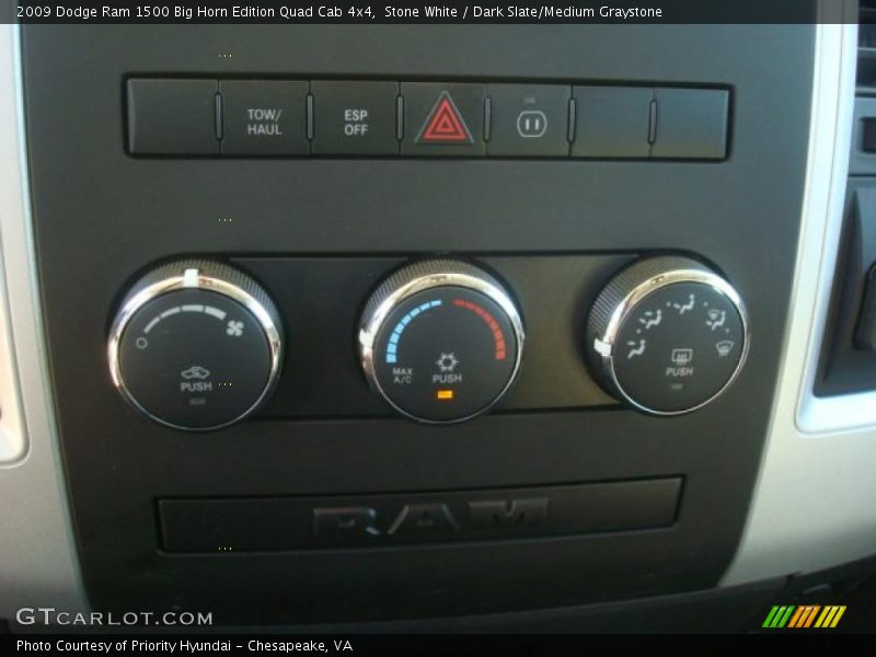 Stone White / Dark Slate/Medium Graystone 2009 Dodge Ram 1500 Big Horn Edition Quad Cab 4x4