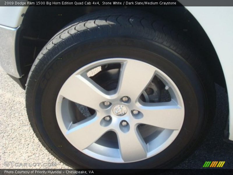 Stone White / Dark Slate/Medium Graystone 2009 Dodge Ram 1500 Big Horn Edition Quad Cab 4x4