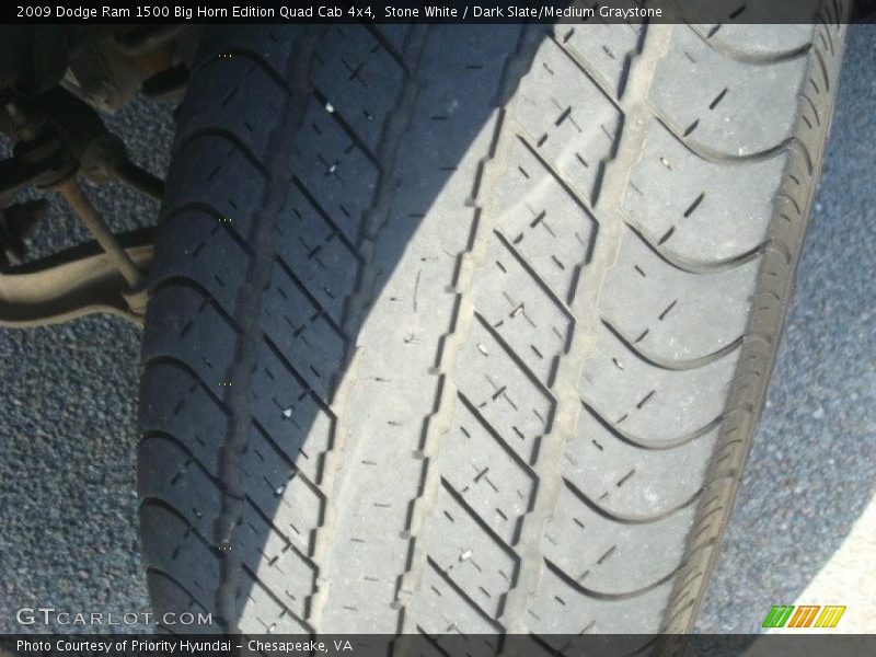 Stone White / Dark Slate/Medium Graystone 2009 Dodge Ram 1500 Big Horn Edition Quad Cab 4x4