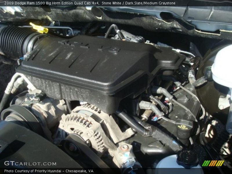 Stone White / Dark Slate/Medium Graystone 2009 Dodge Ram 1500 Big Horn Edition Quad Cab 4x4