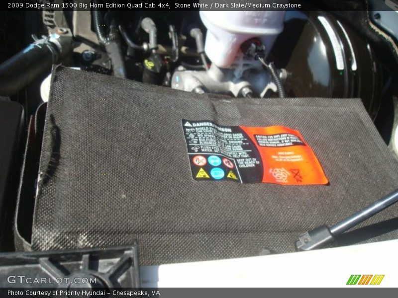 Stone White / Dark Slate/Medium Graystone 2009 Dodge Ram 1500 Big Horn Edition Quad Cab 4x4