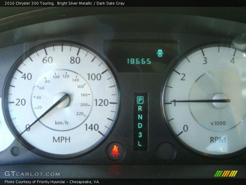 Bright Silver Metallic / Dark Slate Gray 2010 Chrysler 300 Touring