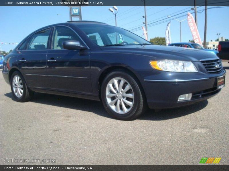 Venetian Blue Metallic / Gray 2006 Hyundai Azera Limited